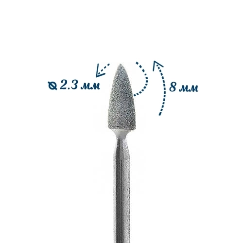 Корундовая фреза GC-02 Ø0,23 см, пуля 104244