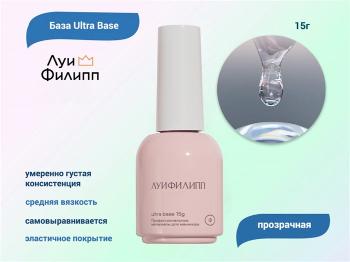 База для ногтей "Луи Филипп" Ultra Base, 15 г LP/BU15 - фото 567509