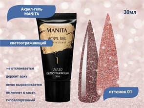 {{productViewItem.photos[photoViewList.activeNavIndex].Alt || productViewItem.photos[photoViewList.activeNavIndex].Description || 'Акригель MANITA PROFESSIONAL светоотражающий №01, 30 мл'}}