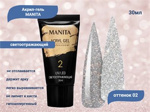 {{productViewItem.photos[photoViewList.activeNavIndex].Alt || productViewItem.photos[photoViewList.activeNavIndex].Description || 'Акригель MANITA PROFESSIONAL светоотражающий №02, 30 мл'}}