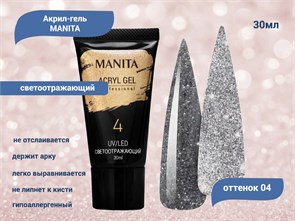 {{productViewItem.photos[photoViewList.activeNavIndex].Alt || productViewItem.photos[photoViewList.activeNavIndex].Description || 'Акригель MANITA PROFESSIONAL светоотражающий №04, 30 мл'}}