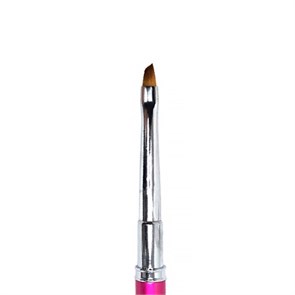 Кисть Gellaktik Pink для геля №2 косая GPBO-2