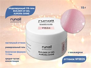 {{productViewItem.photos[photoViewList.activeNavIndex].Alt || productViewItem.photos[photoViewList.activeNavIndex].Description || 'Моделирующий УФ-гель ruNail c шиммером BUILDER UV GEL AURORA SHINE, 15 г №9826'}}