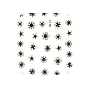 Наклейки переводные Снежинки IRISK №10 Д265-18-10