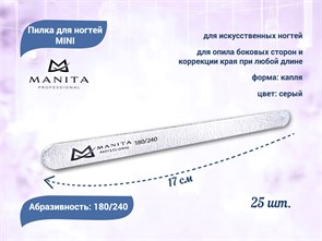 {{productViewItem.photos[photoViewList.activeNavIndex].Alt || productViewItem.photos[photoViewList.activeNavIndex].Description || 'Пилка для ногтей  MANITA PROFESSIONAL капля MINI 180/240 грит, 17 см, 25 шт./уп.'}}