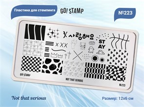 {{productViewItem.photos[photoViewList.activeNavIndex].Alt || productViewItem.photos[photoViewList.activeNavIndex].Description || 'Пластина для стемпинга Go! Stamp 223 Not that serious'}}