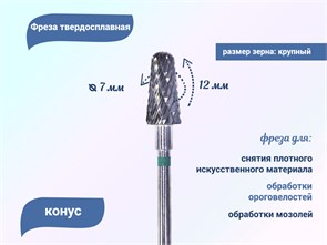 {{productViewItem.photos[photoViewList.activeNavIndex].Alt || productViewItem.photos[photoViewList.activeNavIndex].Description || 'Фреза твердосплавная Robin Nails конус, Ø0,7 см грубая (зеленая) насечка'}}