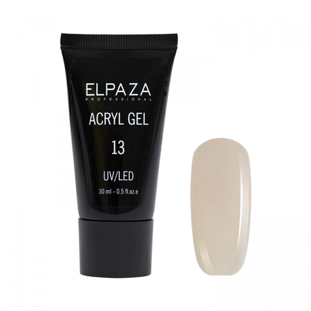 {{productViewItem.photos[photoViewList.activeNavIndex].Alt || productViewItem.photos[photoViewList.activeNavIndex].Description || 'Акригель Elpaza Professional №13 Acryl Gel, 30 мл'}}