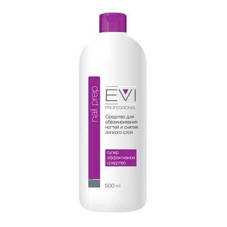 Обезжириватель EVI Professional, для снятия липкого слоя, 500 мл ev/021