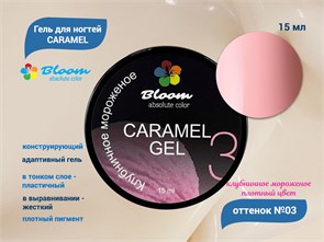 Гель для ногтей Bloom CARAMEL №03, 15 мл