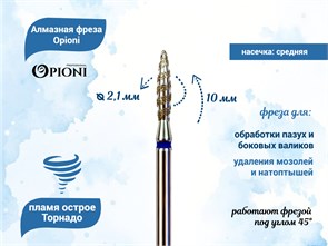 {{productViewItem.photos[photoViewList.activeNavIndex].Alt || productViewItem.photos[photoViewList.activeNavIndex].Description || 'Алмазная фреза Торнадо Opioni средняя (синяя) насечка, Ø2,1 мм, пламя острое'}}