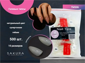 {{photo.Alt || photo.Description || 'Гелевые типсы Sakura форма миндаль, цвет натуральный, 500 шт.'}}