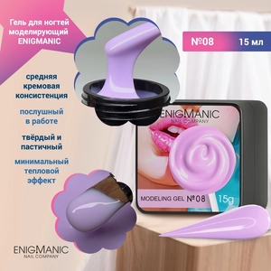 {{productViewItem.photos[photoViewList.activeNavIndex].Alt || productViewItem.photos[photoViewList.activeNavIndex].Description || 'Гель для ногтей моделирующий ENIGMANIC №08, 15мл'}}