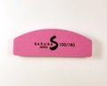Шлифовщик Sakura мини, полукруглый, 100/180, малиновый sbf11/1