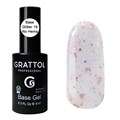 База для ногтей Grattol Rubber Base Glitter 19, 9 мл GTGB19 - фото 444139