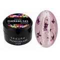 Гель для ногтей Sakura цветочный FLOWERS GEL Purple, 5 мл Gel Purple. - фото 448773