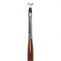 Кисть для геля Roubloff плоская №05 синтетика GN23R-5 - фото 467454