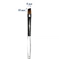 Кисть для геля Tartiso Nail Brush №8 косая-прозрачная ручка TKGP-07 - фото 467588