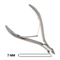 Кусачки для кутикулы Metaleks профессиональные, двойная пружина,матовые, 7 мм RCN-106/7 - фото 469729