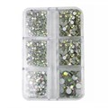 Набор страз в кейсе Mixed Sizes AB №2, 6 ячеек LZ02 - фото 473496