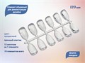 Ногти-планшет объемные прозрачные для дизайна, форма миндаль, 120 шт. kh/L33-7 - фото 474866
