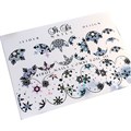 Слайдер фольгир. COMBI FOIL 111 сер. гологр+черн, IBDI Nails id/C111сг+ч - фото 483945