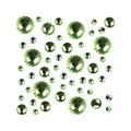 Стразы цветные микс размеров в баночке №10 Peridot Irisk Д015-13-10 - фото 487398