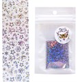 Фольга переводная Zoo Nail Art №1451 новогодняя прозрачная серебро, 4*50 см zn/1451 - фото 490992