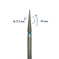 Фреза алмазная Robin Nails средняя (синяя) насечка, Ø0,23 см, конус заостренный gr/A-1 - фото 491779