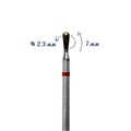 Фреза алмазная КМИЗ мелкая (красная) насечка, Ø0,23 см, эллипс Б237.23м(225) - фото 491979