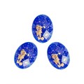 Цветные камни Galaxy (3 шт.) NEW (03 Синие с золотом) Д043-02-03 - фото 493289
