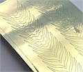Metallic stikers MIX 137 GOLD, IBDI Nails id/Mt137g - фото 494599