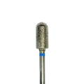 Алмазная фреза Robin Nails средняя (синяя) насечка, Ø0,5 см, цилиндр  gr/880-050R