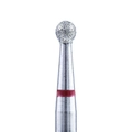 Алмазная фреза Кристалл мягкая (красная) насечка, Ø0,25 см, шар  К56.001.021.25(44)
