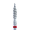 Алмазная фреза Торнадо Кристалл, мягкая (красная) насечка, Ø0,21 см, пламя К56.243.100.21мТ(17) - фото 496044