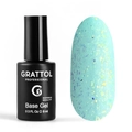База для ногтей Grattol Rubber Base Glitter 17, 9 мл GTGB17