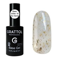 База для ногтей Grattol Rubber Base Glitter 18, 9 мл GTGB18