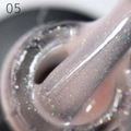 База для ногтей Grattol Rubber Base Glitter 5, 9 мл GTGB5