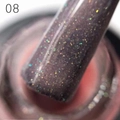 База для ногтей Grattol Rubber Base Glitter 8, 9 мл GTGB8