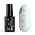 База для ногтей Grattol Rubber Base Glitter 9, 9 мл GTGB9