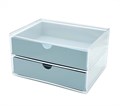 Бокс для хранения с голубыми выдвижными ящиками 17,5х13х9,5 см kt/V44BL - фото 500765