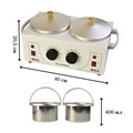Воскоплав для банок Double Wax Warmer, 2 места, 200W, 1000 мл FL-13 - фото 501522 Воскоплав для банок Double Wax Warmer, 2 места, 200W, 1000 мл FL-13 - фото 501522