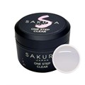 Гель для ногтей Sakura One Step Gel-clear прозрачный однофазный, 14 г G006 - фото 504094