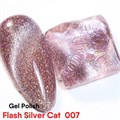 Гель-лак Flash Silver Cat 007, Delaro, 10 мл Del/FSC007