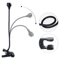 Гибкая Mini UV LED USB лампа для полимеризации на прищепке 3-5W (черная) qt0616
