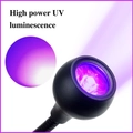 Гибкая Mini UV LED USB лампа для полимеризации на прищепке 3-5W (черная) qt0616