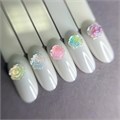 Дизайн для ногтей Zoo Nail Art  - фигурки объёмные Цветочки, 10 шт. zn/1844 - фото 524643