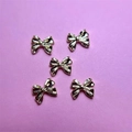 Дизайн для ногтей Zoo Nail Art - фигурки объемные Бантики, металл, 5 шт. zn/1853