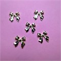 Дизайн для ногтей Zoo Nail Art - фигурки объёмные Бантики, металл, 5 шт. zn/1854 - фото 524665