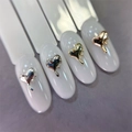 Дизайн для ногтей Zoo Nail Art - фигурки объёмные Сердечки, металл, 10 шт. zn/1852
